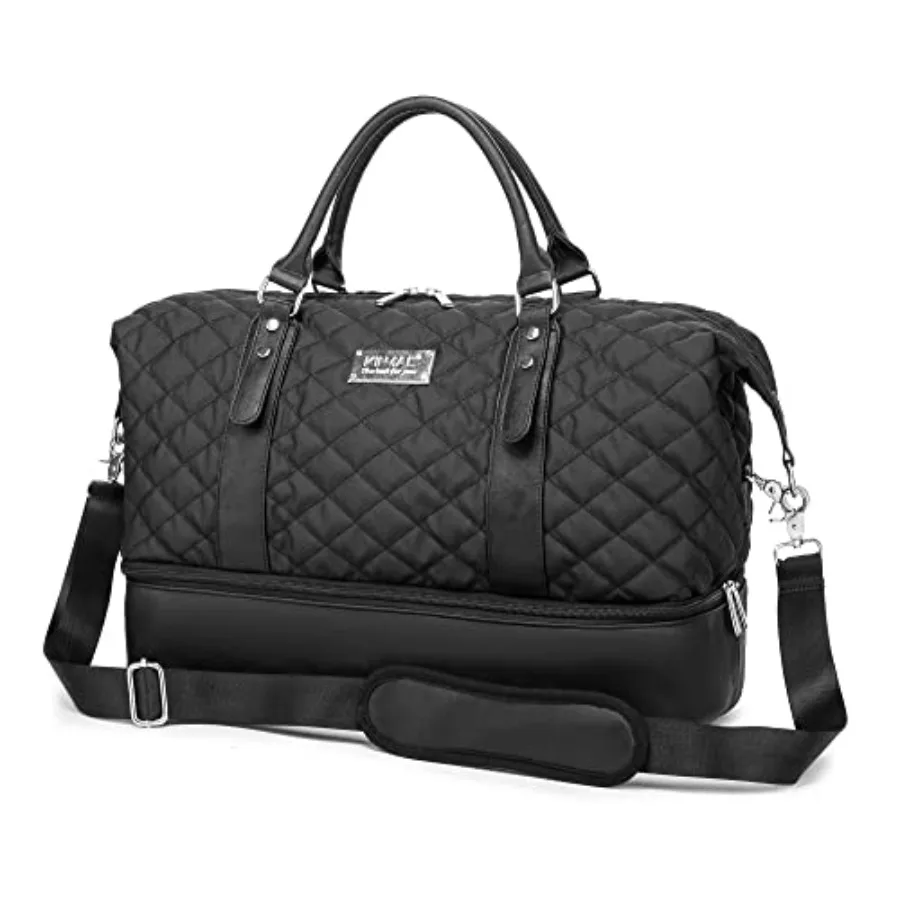 

Women's Travel Duffel Bag, Sports Gym Yoga Duffel Bag Weekender Overnight Totes Bag