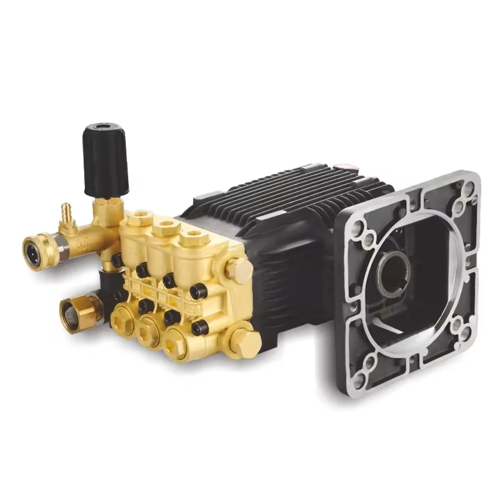 High Pressure Washer Pump DBD-C4 Brass Triplex Plunger Pump 138-206Bar 13.2-16LPM Hollow shaft 28.6mm for Washing Machine