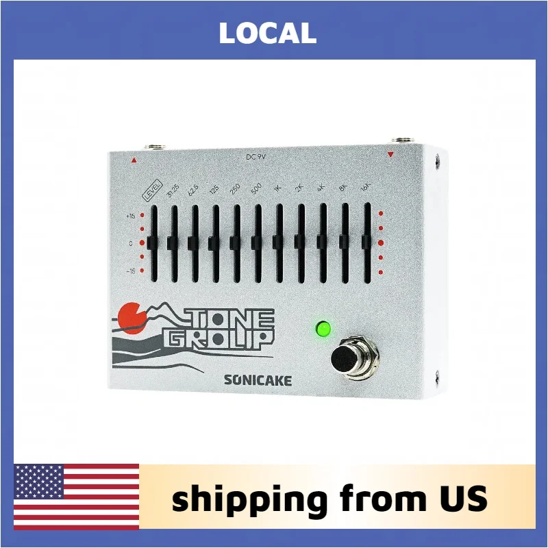 SONICAKE Local EQ Equalizer Guitar Effects Pedal Tone Group 10-Band shipping from US