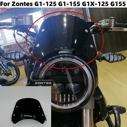 New 2022 Motorcycle Windshield For Zontes G1-125 G1-155 G1X-125 G155 SR Wind Shield Protection Fit Zontes G1