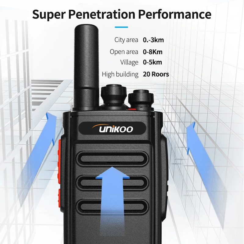 UNIKOO talkie-walkie UK231S 2 pièces PMR446 FRS talkie-walkie Radio bidirectionnelle équipement de Communication Portable PTT Radio chasse