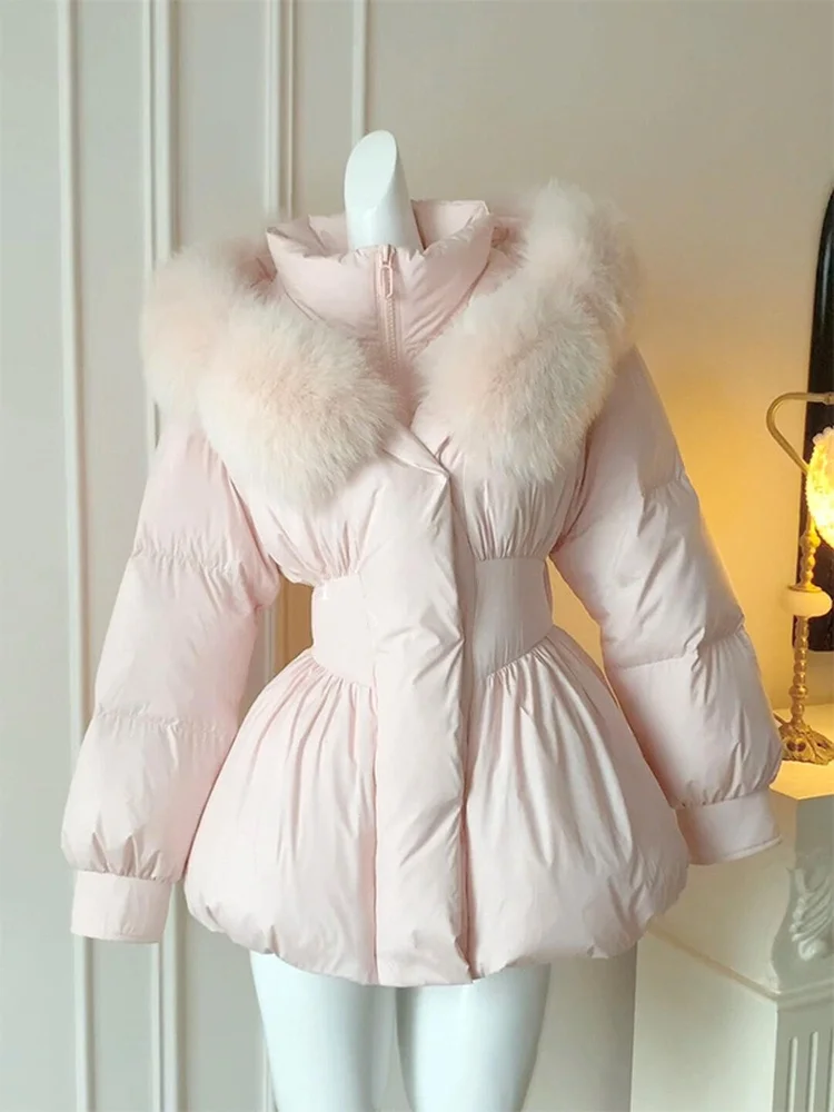 

Pink Thickened Warm Cotton Jacket Short Style Filled Winter Outerwear Korean Style New 2025 Women's Cotton Padded Coat