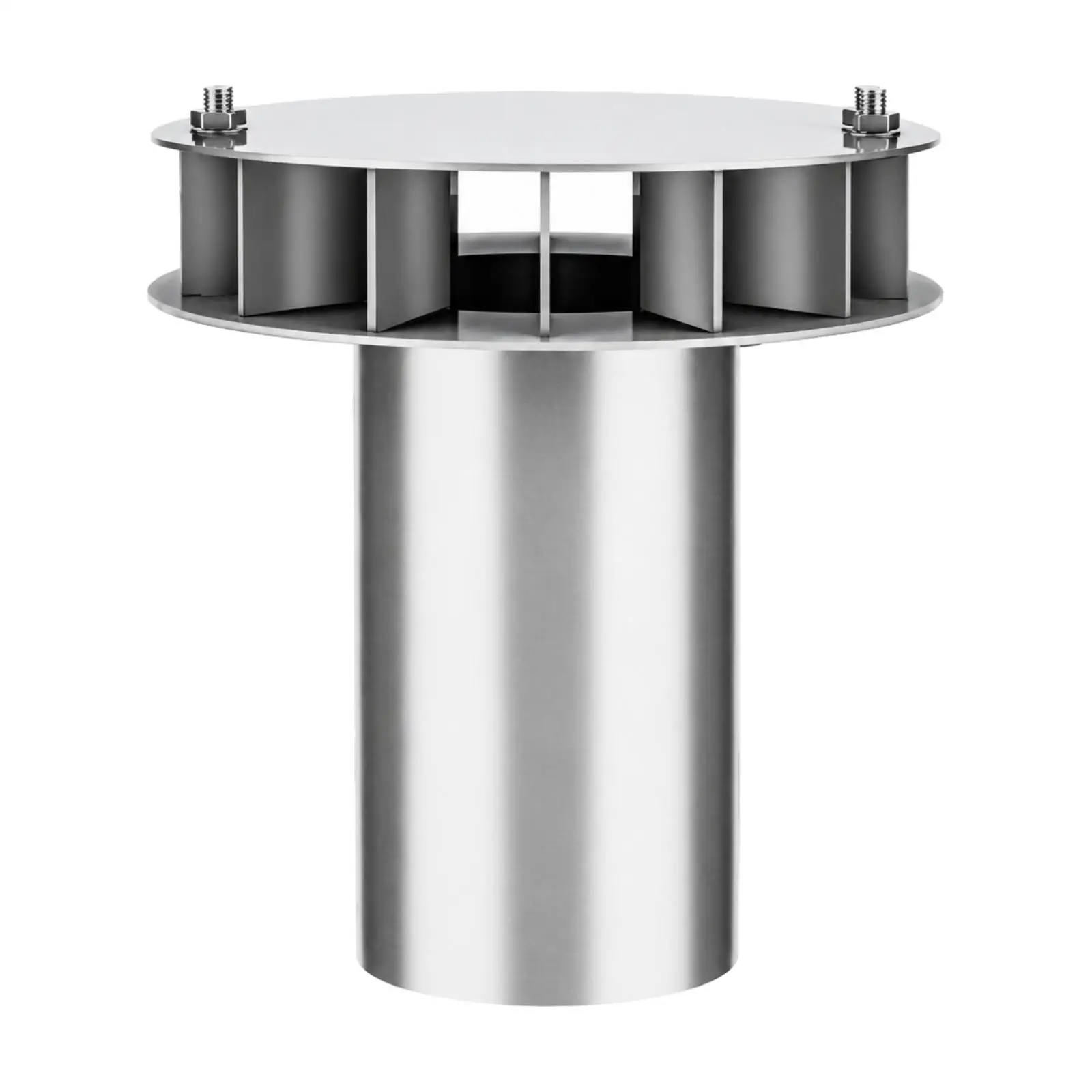 Silver Finish Rainwater Downpipe Steel Roof Drain Direct Outlet for Rooftop Water Routing