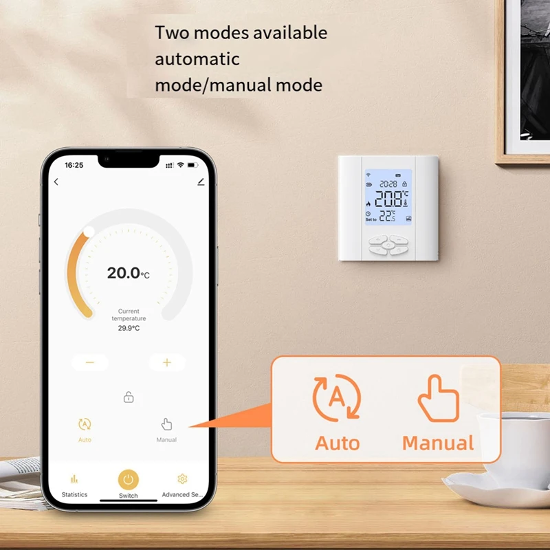 Tuya Zigbee Smart Thermostat 5A Water Gas Boiler Battery-Powered Temperature Controller Voice Control Google Home Alexa Durable