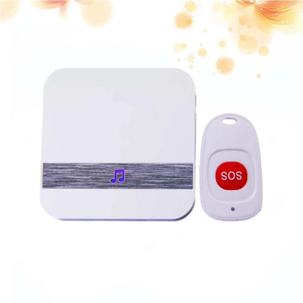 80M Range Wireless Alarm Caller for Patient Elderly Handicapped Emergency Help Call Button Large Sound Alert Device Portable
