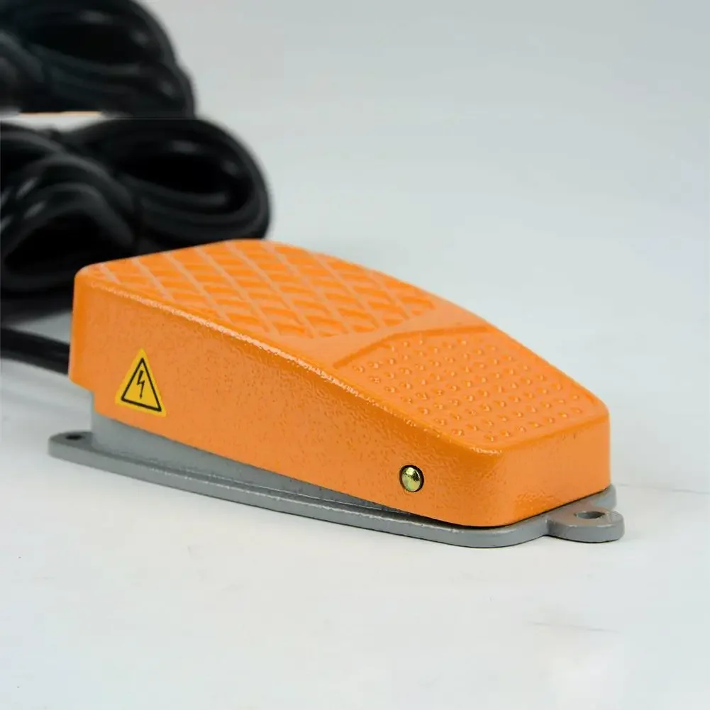 1 Pc 풋 스위치 알루미늄 풋 스위치 250VAC 10A SPDT NO NC 전력 페달 순간 15CM 미끄럼 방지 페달 도구 액세서리