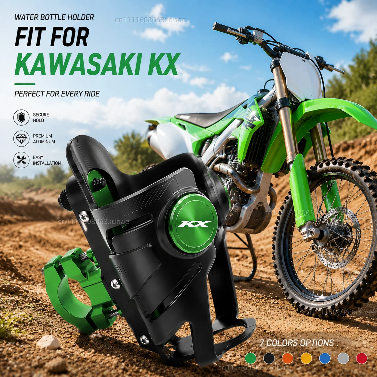 

Motorcycle Water Bottle Holder For Kawasaki KX65 KX80 KX85 KX125 KX250 Coffee Beverage Tea Cup Support Modification Accessories