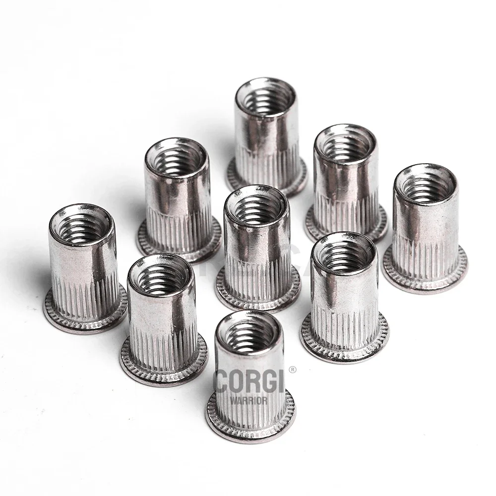 Up to 595 SAE Metric Rivet Nut Kit 6-32 8-32 10-24 1/4 -20 5/16 -18 3/8 -16 M3 to M12 Carbon Steel Stainless Steel UNC Rivnuts