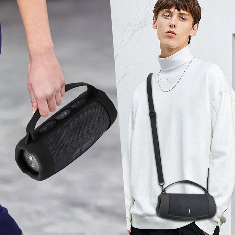 حافظة غطاء سيليكون ذكية مقاومة للصدمات لهاتف JBL Charge 5 اللاسلكي واي فاي سمّاعات بلوتوث حافظة واقية للتخزين