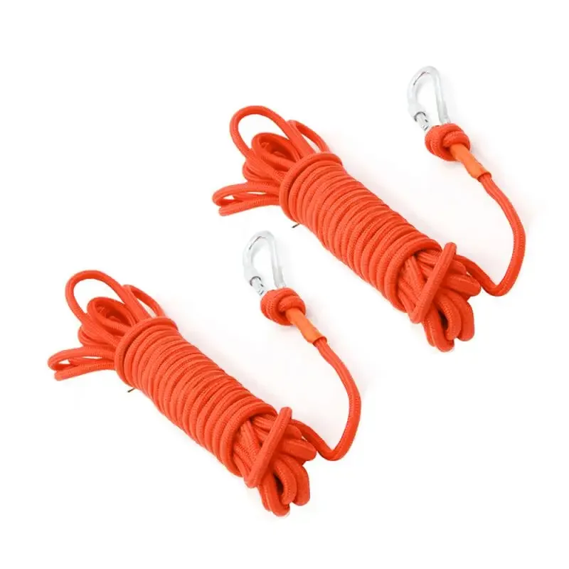 Outdoor Climbing Safety Rope Fire Rope Parachute Rope Camping Hiking Survival Tool With Hook 6MM-8MM