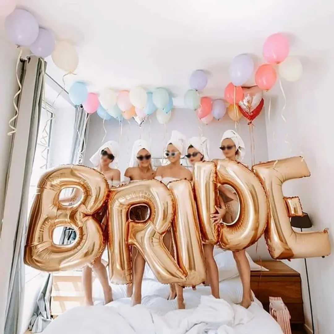 16 32 Inch Foil Letter Balloons A-Z Air Helium Alphabet Balloon Figures Happy Birthday Wedding Decorations Adult Name Baloon