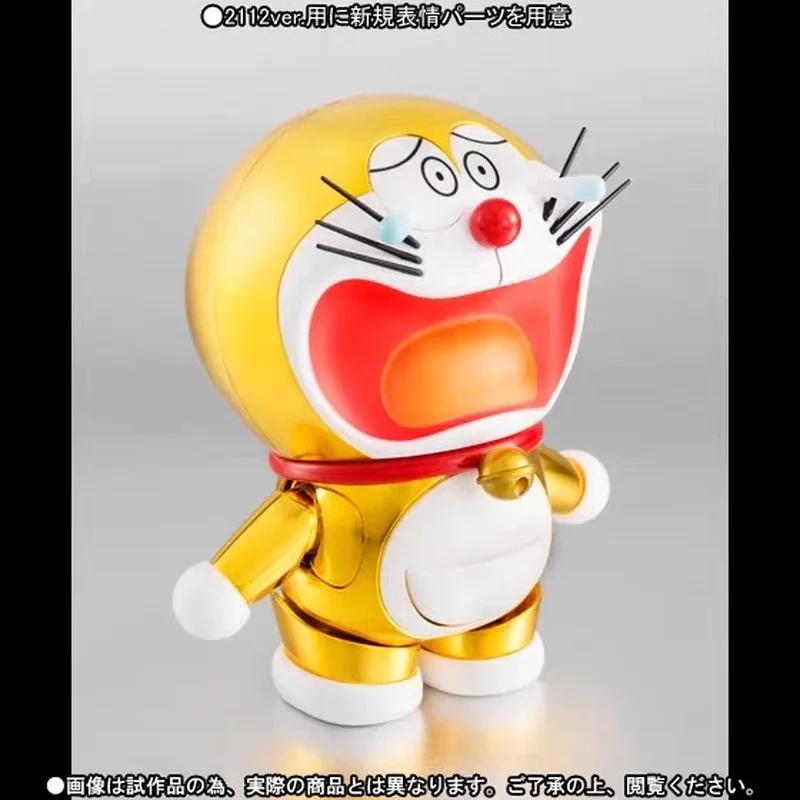 Robot Soul edición limitada Robot gato Doraemon Dingdang gato chapado en oro figura de Anime 2112ver Kit de modelismo juguetes niños muñeca regalo