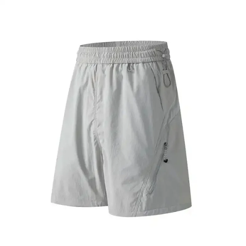 2026 Summer Men's Casual Shorts, Loose Fit, Lightweight Thin Fabric, Trendy Streetwear Style, For Outdoor Sports, Hiking, Traini