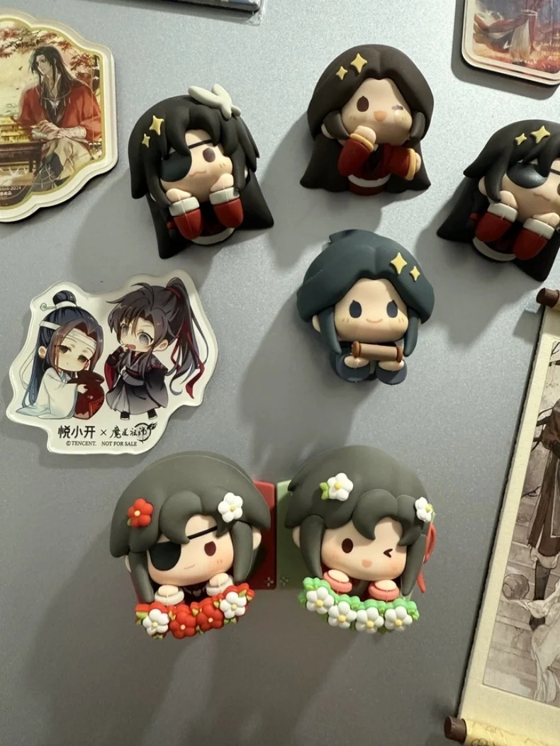 Echte Heaven Official's Blessing TGCF Lucky Fluff Blind Box Kühlschrankmagnet Anime Figur Schreibtischdekoration Sammlerstück Geschenk Spielzeug – Detail 6