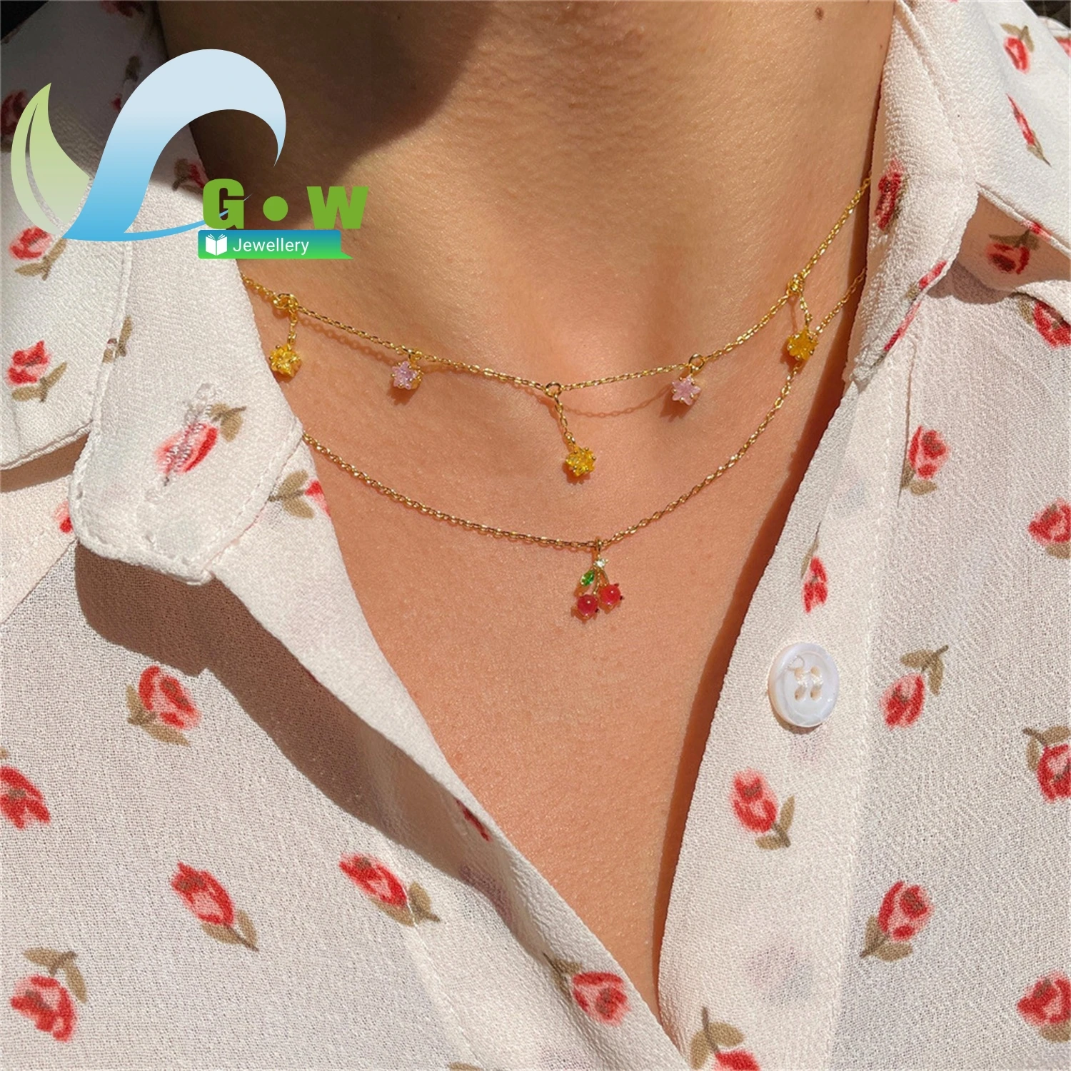 

Модное колье Fashion Star, 18-каратное золото, не тускнеет, в стиле Ins, маленький шикарный дизайн, женская цепочка на ключицы, оптом