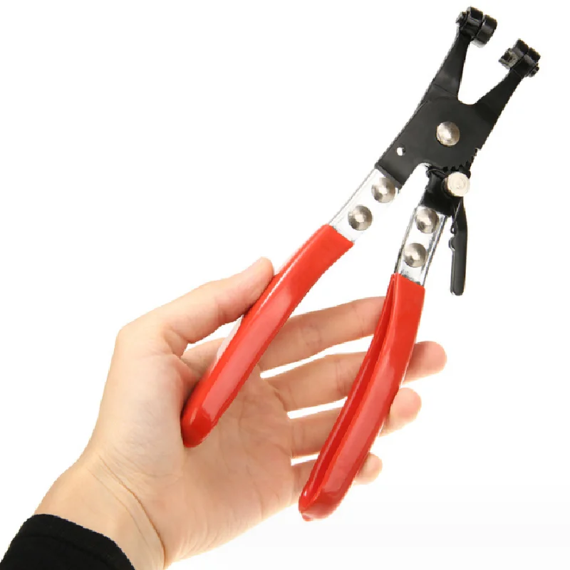 210mm Multitool Angled Hose Clamp Clip Pliers-For Fuel&Coolant Pipe Spring Clips Crimping Pliers Wire Cutters Pliers Accessories