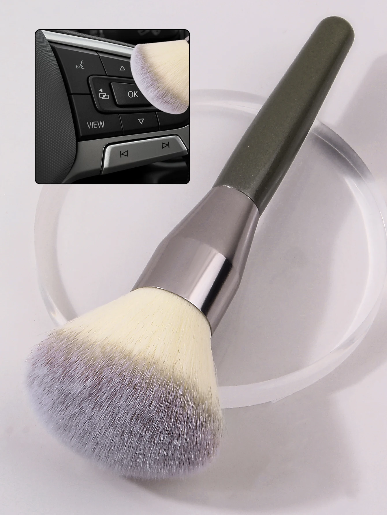 Auto-interieur reinigingsborstel, auto airconditioning luchtuitlaat opening stofverwijderingsborstel, stof vegen autowassen pluche borstel