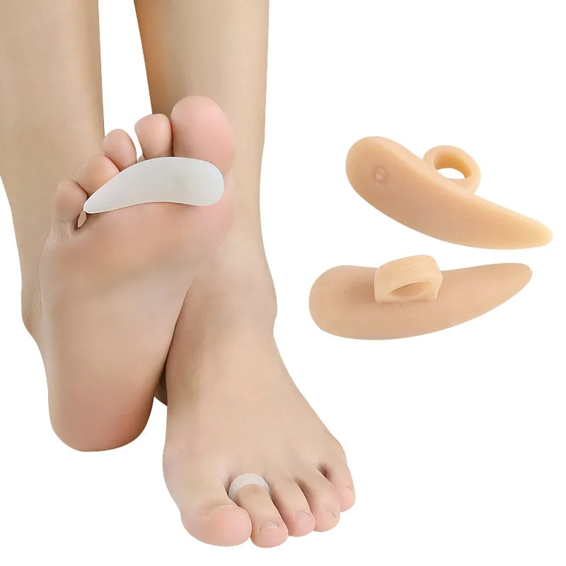 1-4Pairs Silicone Toe Separator Finger Feet Care Protector Gel Toe Orthopedic Bunion Hallux Valgus Corrector Pedicure Spacer