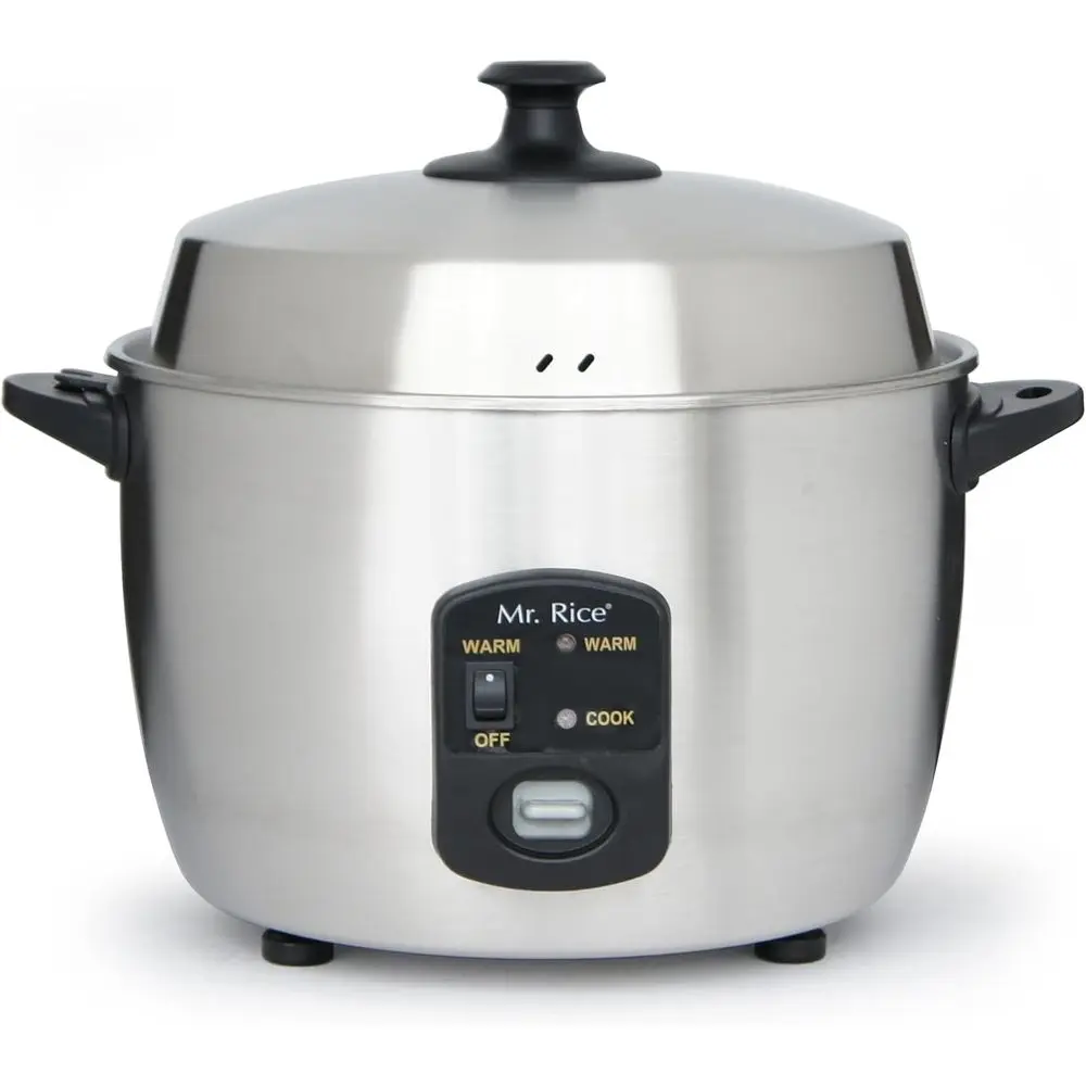 

10-Cup Stainless Steel Rice Cooker and Steamer with 10-Cup Capacity