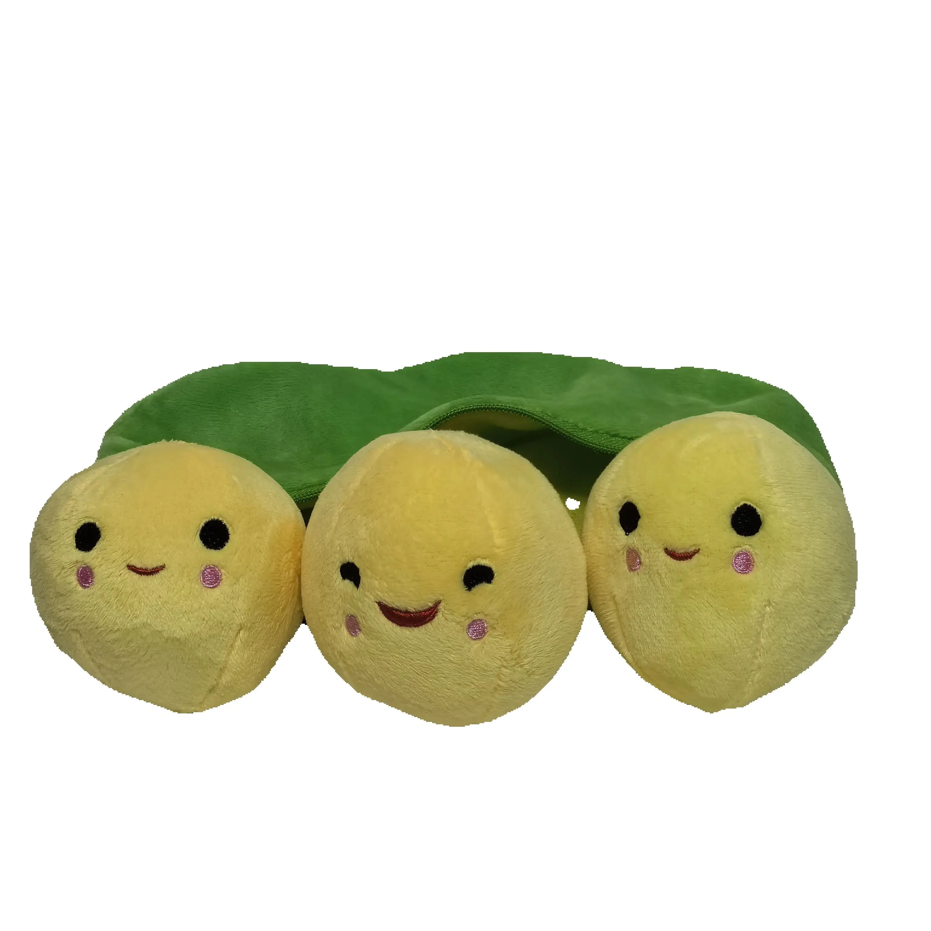 25-35cm Kids Baby Plush Toy Pea Stuffed Plant Doll Kawaii For Children Boys Girls gift High Quality Pea-shaped Pillow Toy