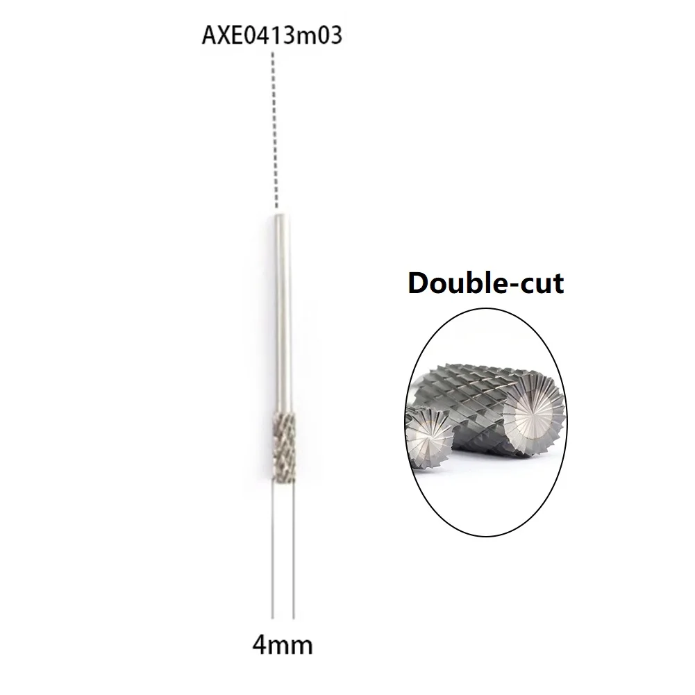 Double Carbide Rotary File Burr 6mm Shank Metal Grinding Tool For Steel Aluminum Wood Engraving Milling Pneumatic Electric