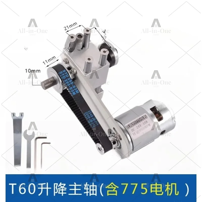 Table Saw Spindle Precision Mini Table Saw Bearing Housing Woodworking Table Saw Shaft Non-powered Cutting and Grinding Spindle