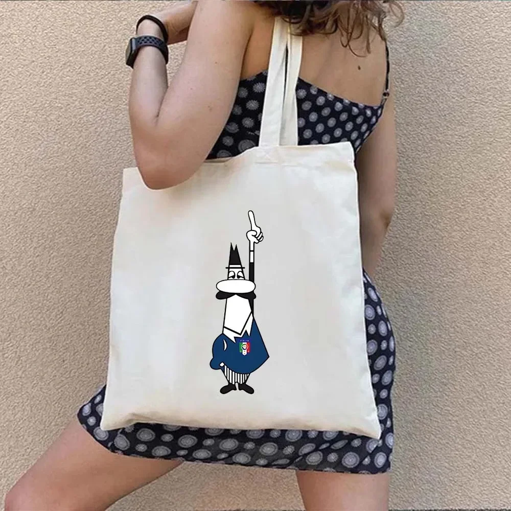 Italian Map Flag Unisex Handbag Versatile Stylish Streetwear Women Canvas Tote Bag Lovely Fashion Vintage Harajuku Shoulder Bag