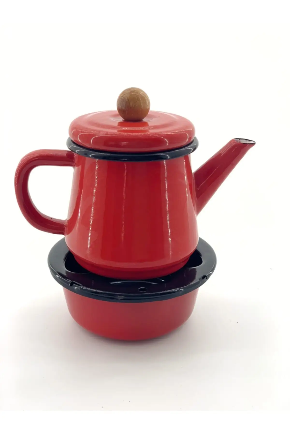 Enamel Isıtıcılı Teapot