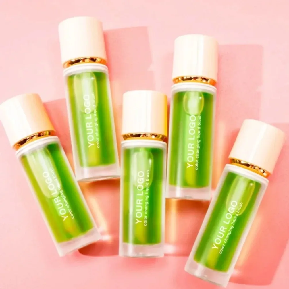 Rubor de aceite para mejillas que cambia de Color PH, hidratante vegano personalizado de marca privada, colorete de larga duración, tinte para mejillas, maquillaje al por mayor