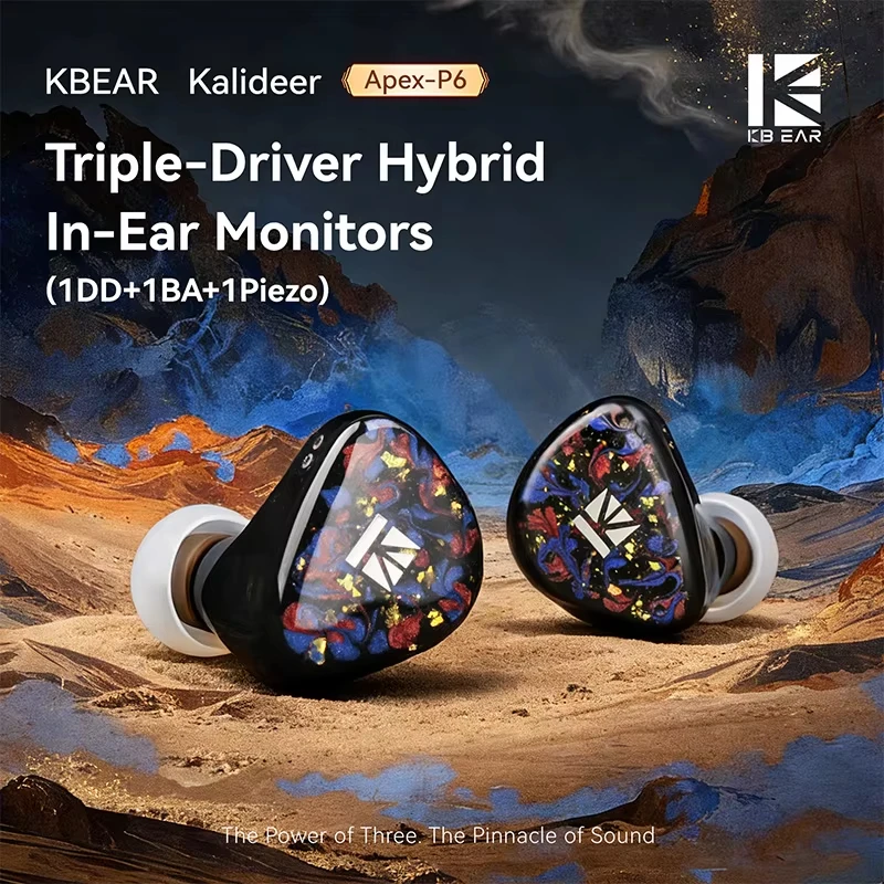 3D Printing Office Setup - KBEAR Kalideer Apex-P6 1DD+1BA+1Piezo Monitor IEMs