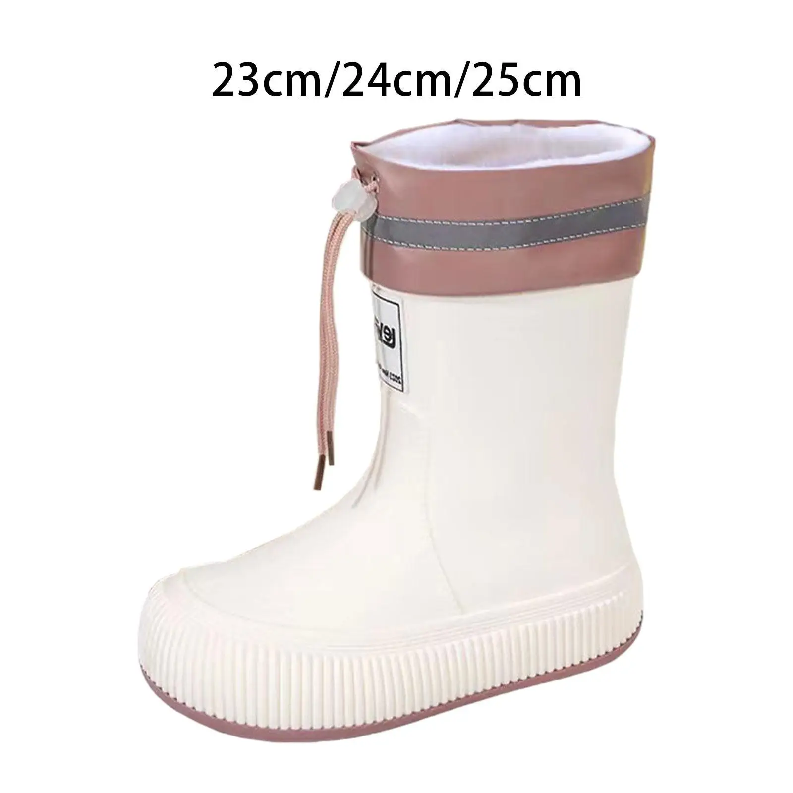 Women Rain Boots Garden Shoes Reusable for Lady Portable Waterproof Rain Shoes Anti Slip Rainboots for Fishing Street Outside