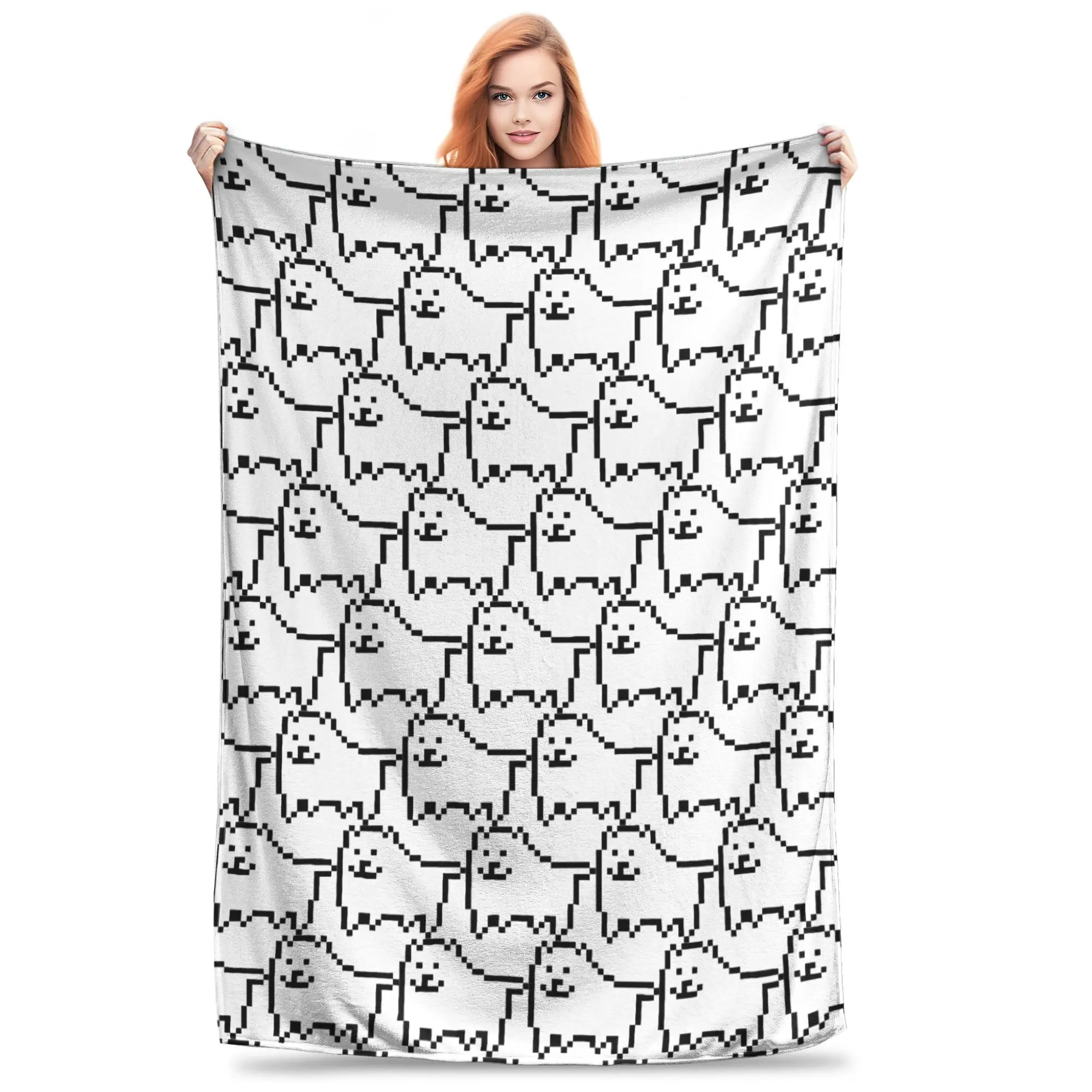 Annoying Dog Spamton Deltarune Blankets Fleece All Season  Portable Soft Throw Blankets for Home Outdoor Plush Thin Quilt