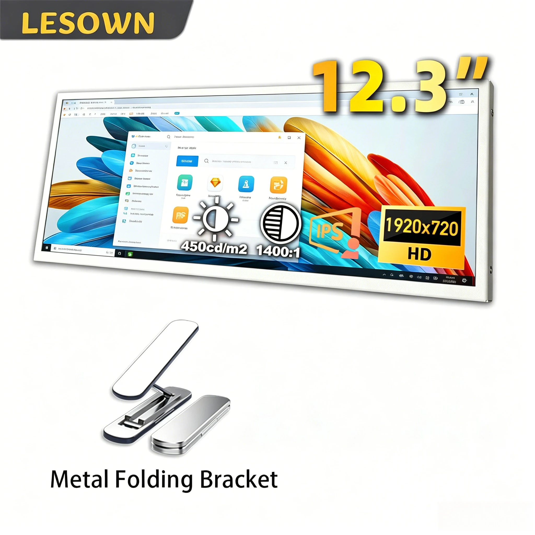 

LESOWN High-Performance Touch Sensor Bar LCD 1920x720 16:6 miniHDTV Monitor for Gaming PC Performance Metrics