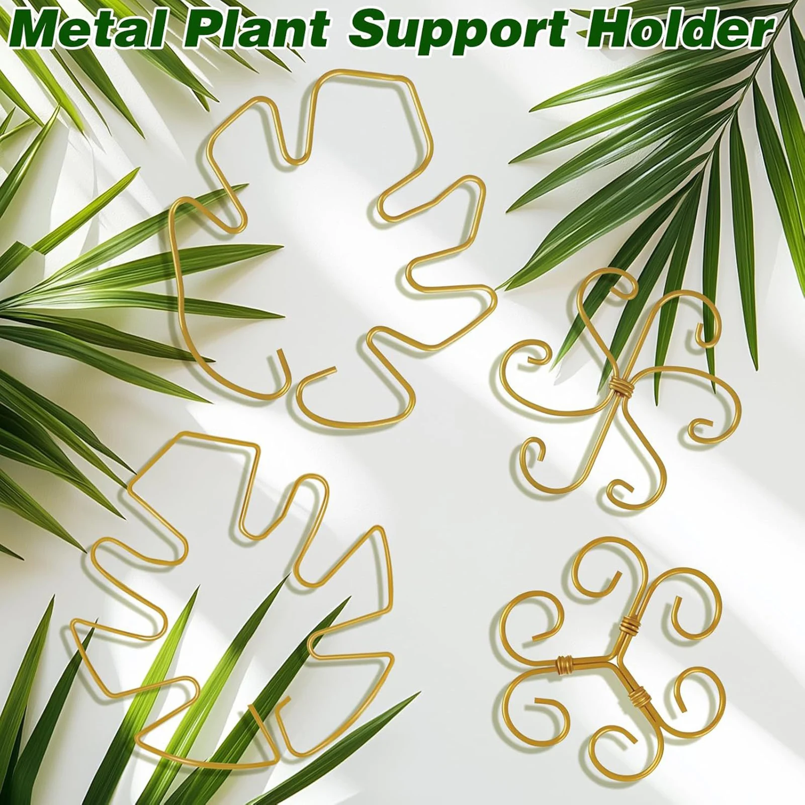 

4pcs Reusable Iron Climbing Pole Support Monstera Reinforced Deliciosa Stand Holder Support Pole for Garden