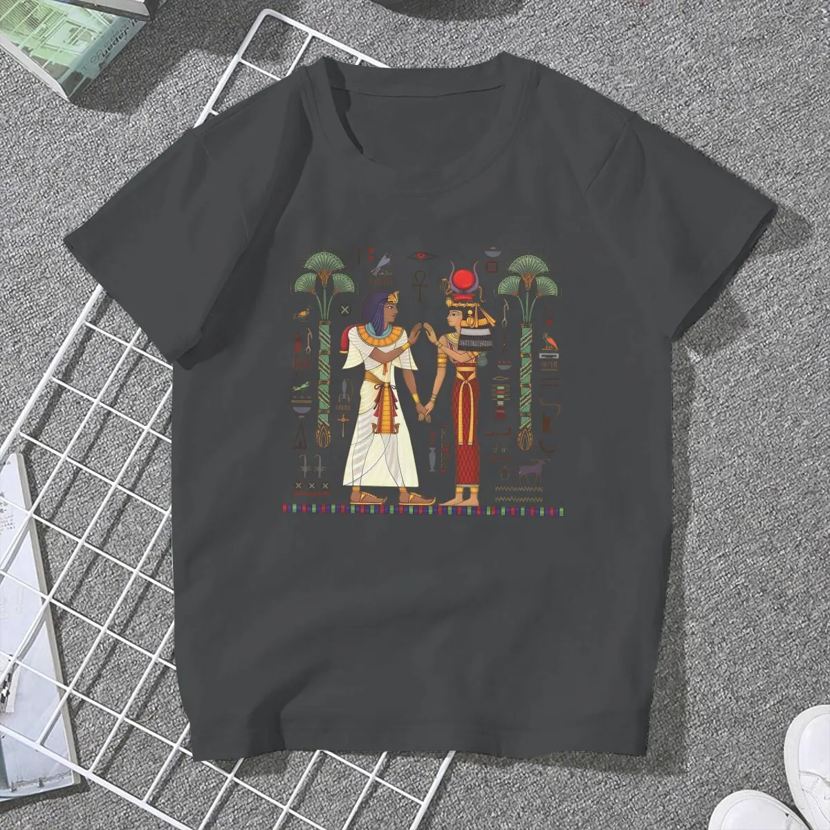 Hieroglyph And Symbolancient Culture Sing And Symbo  Women Tshirts Magic Egyptian Ancient Egypt Culture Gothic Female Clothing