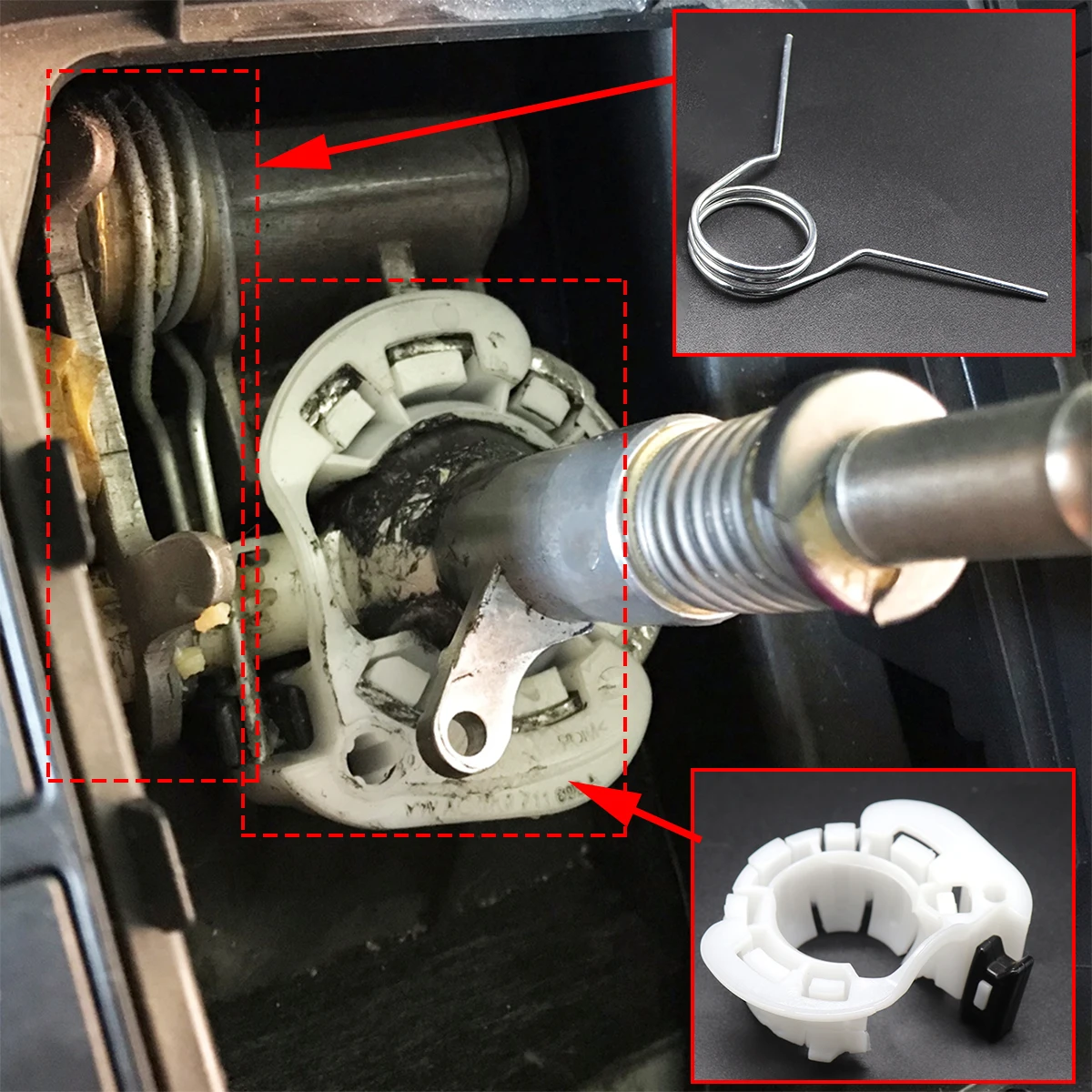 ل VW Jetta 1K AV 2005 - 2017 والعتاد شيفتر محدد رافعة رمح والعتاد عصا الربيع جلبة التحول العدد إصلاح الربط نهاية عصا التروس