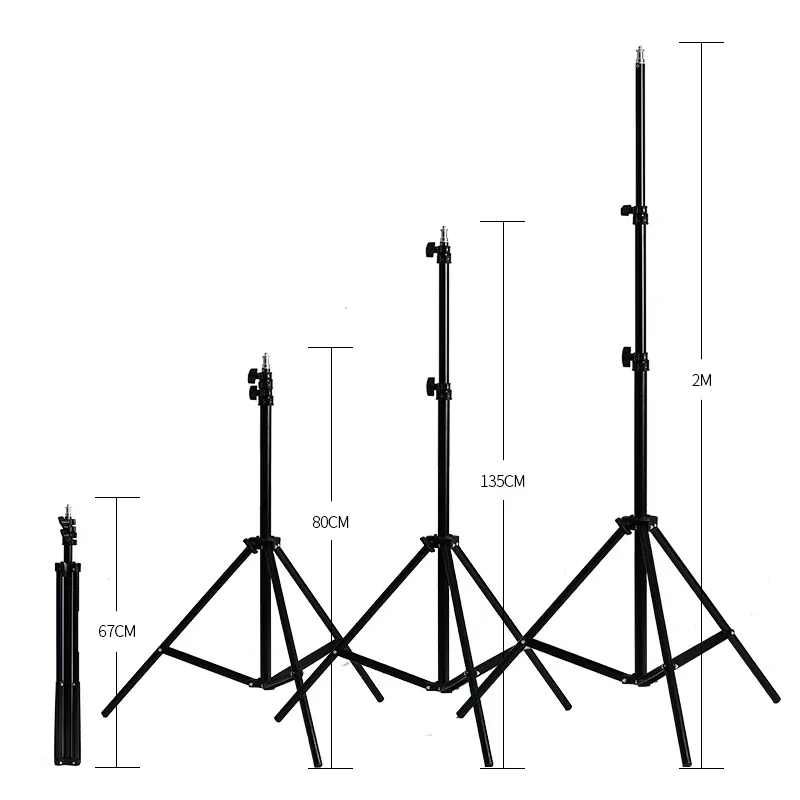 Support de trépied photo SH 12 Styles avec vis 1/4'' pour réflecteur photo, boîte à lumière, parapluie, fond de studio vidéo (sans Bluetooth)