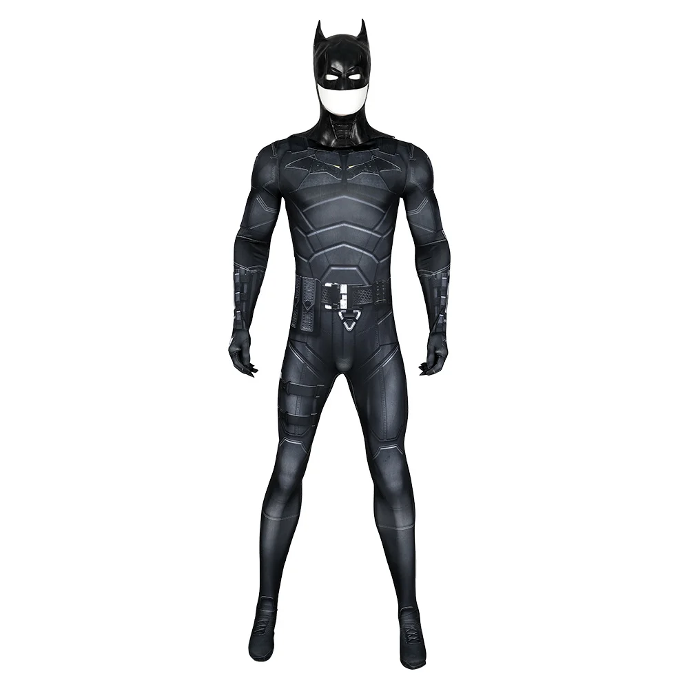 Bat Cosplay Halloween Bruce Costume Adult Superhero Wayne Jumpsuit Fancy Battle Uniform Black Suit Halloween Carnival Clothing