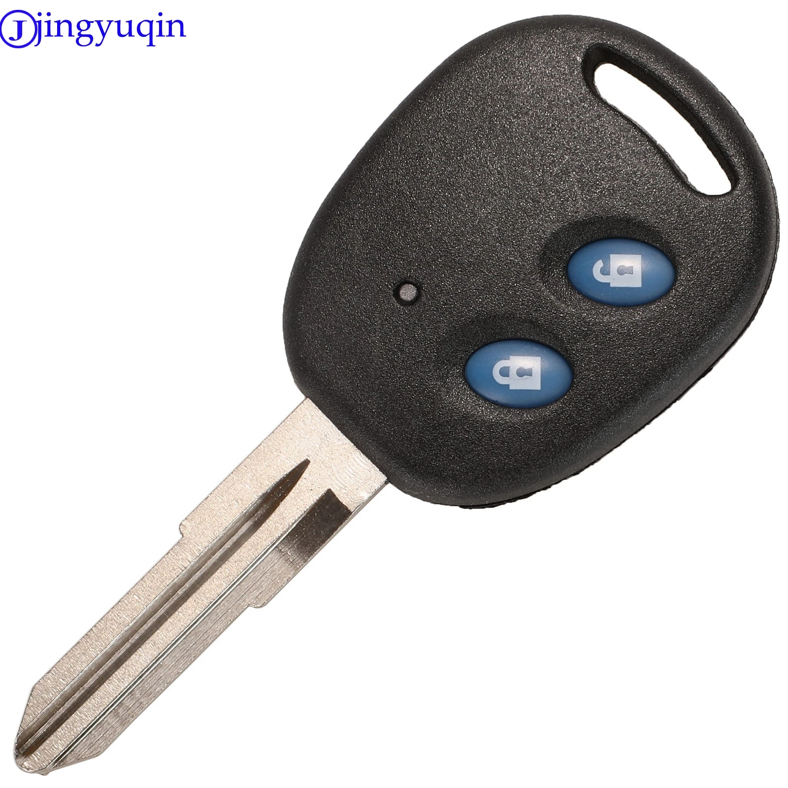 jingyuqin Remote Car Key 2 Buttons For Chevrolet Lechi Spark Uncut Brass Blade Blank Key Shell Cover Case