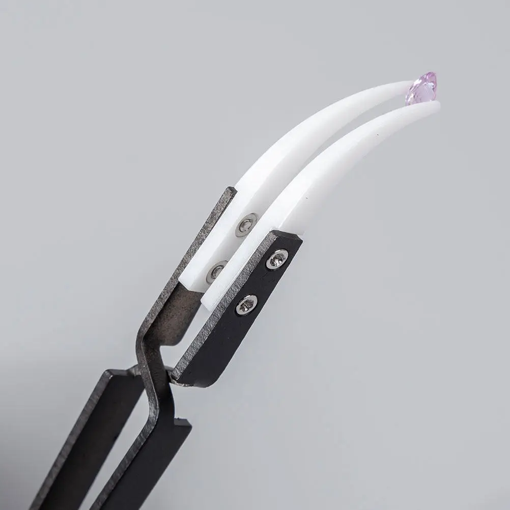 3Pcs Precision Tweezers Ceramic Coated Stainless Steel Insulated Non-Slip Heat Resistant for Microelectronics Coil Pinching
