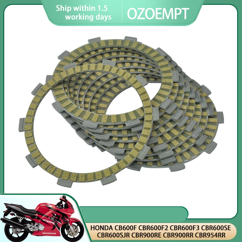 

OZOEMPT Fibrous Clutch plate Apply to HONDA CB600F CBR600F2 CBR600F3 CBR600SE CBR600SJR CBR900RE CBR900RR CBR954RR