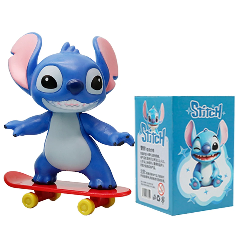 6 pz/CALDO Disney Cute Stitch Serie Action Figure Doll Mistero Cieco Scatola Sorpresa Giocattolo Da Collezione Regali Di Natale/Compleanno