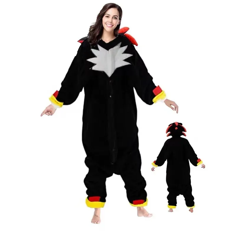 Nuevo 2025 Sonic Shadow The Hedgehog dibujos animados Anime pijamas de franela para niños Cosplay Kawaii ropa para el hogar Chris eqs9X
