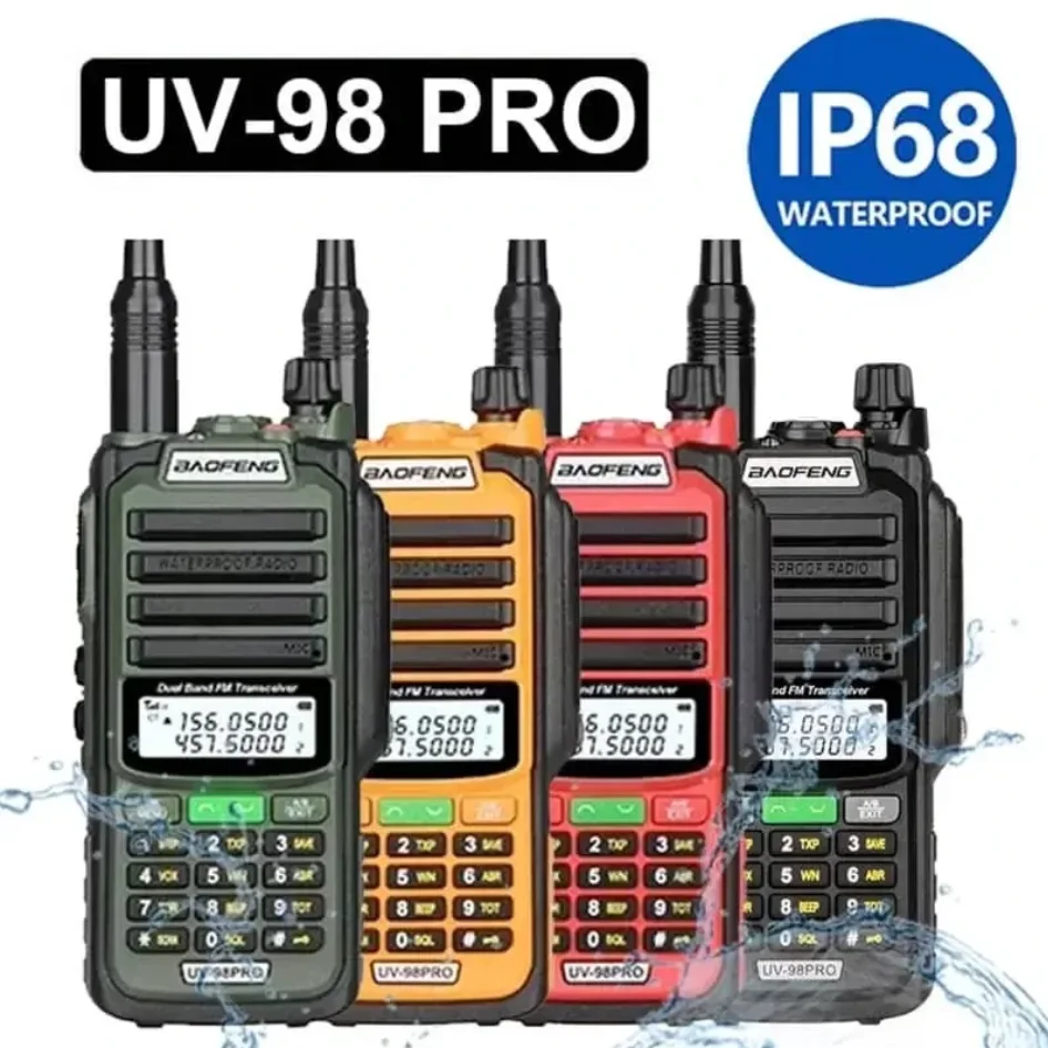 baofeng-uv-98-pro-ip68-防水トランシーバー-uhf-vhf-8w-デュアルバンド-ハイパワー-長距離無線機