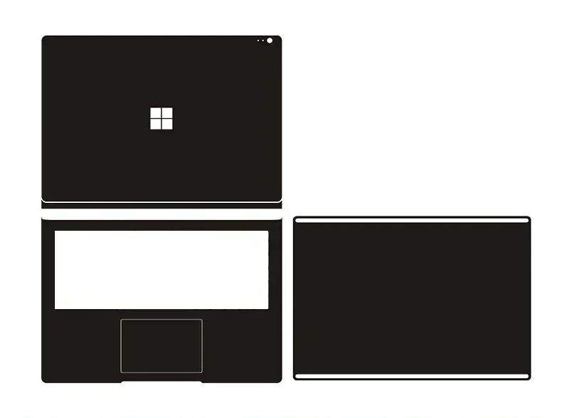 Piel de color puro para computadora portátil de moda para Microsoft Surface Book Pro Laptop 2 3 5 6 7 Go 12 "13,5" 15 "Notebook PC