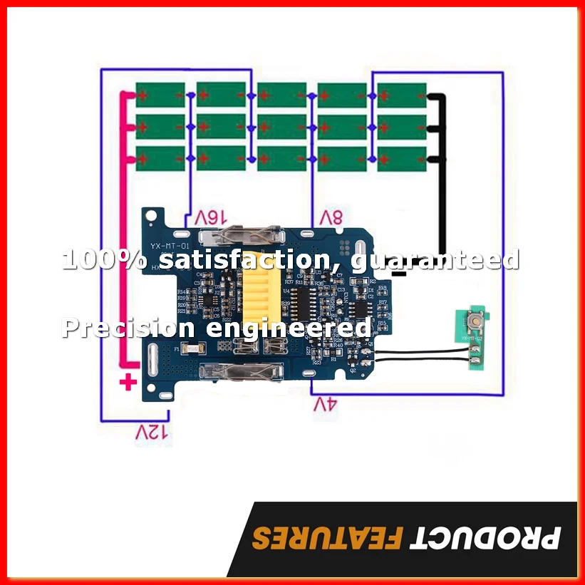 

10Pcs BL1830 Li-Ion Battery PCB Charging Protection Board for 18V Power Tool BL1815 BL1860 LXT400 Bl1850-A22U