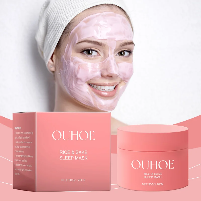 

Moisturizing Sleep Mask - Hydrating, Brightening, Nourishing Facial Skin, Softening, Locking Moisture, Leave-On Night Mask