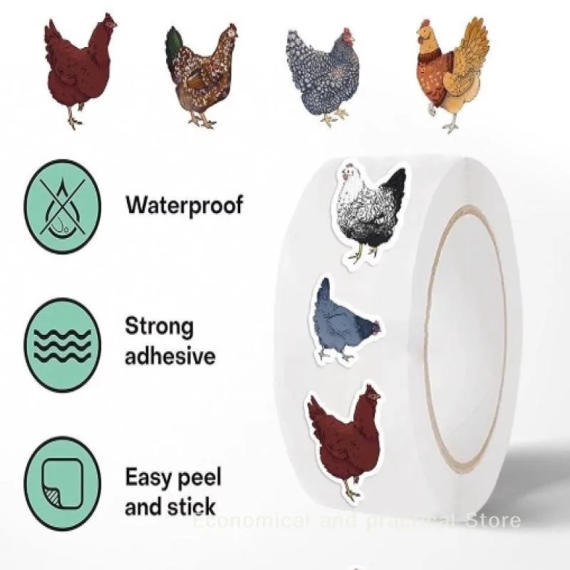 Poultry Hen Roll Roll Stickers Cartoon Animal Chick Pattern Stickers Seal Stickers Sticky Notes Stickers Decorative Handbook