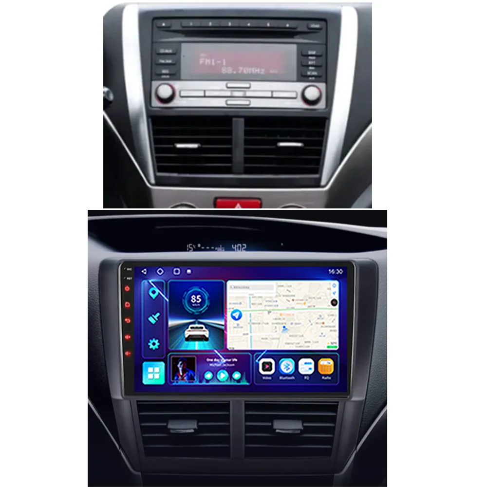 JUSTNAVI dla Subaru Forester 3 SH lmpreza Ge 2007-2013 Radio Stereo samochodowy Android multimedialny odtwarzacz Video odtwarzacz DSP Autoradio nawigacja