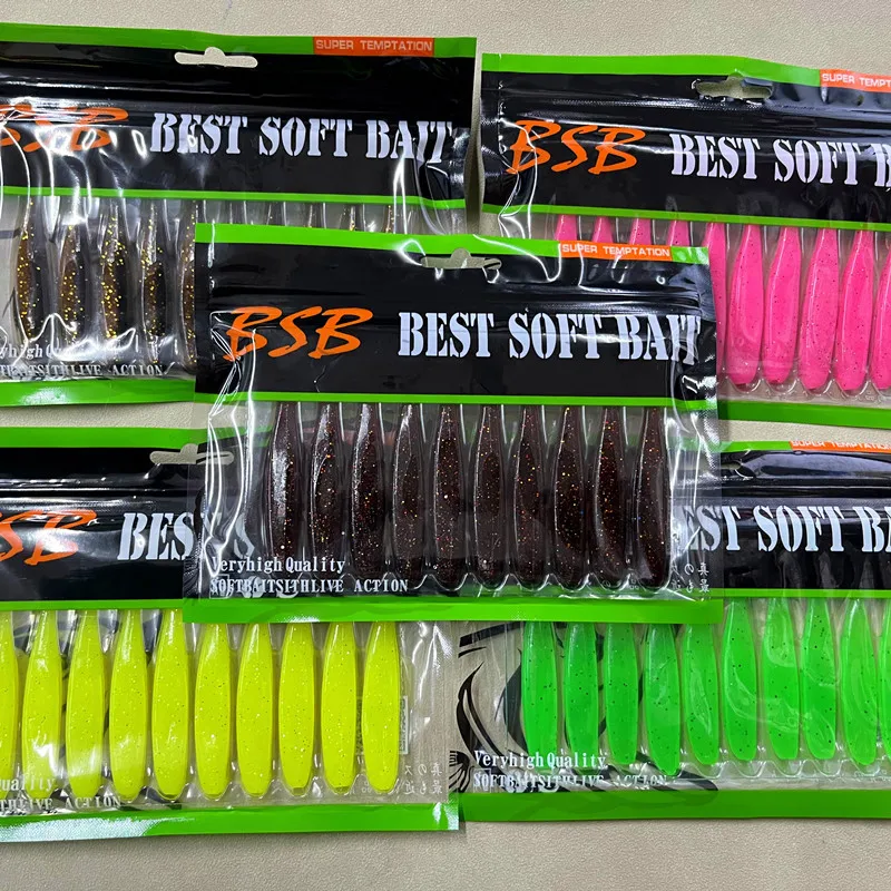 

BSB Soft Bait Super Soft Float T-Tail Road Sub Bait Perch Mandarin Fish Flipped Back Fishing for Soft Insects in the Black Pit